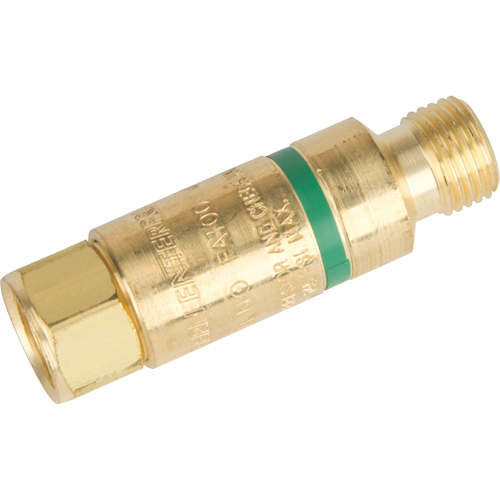 Antiretours pare-flammes - Oxy/gaz combustibles, Gaz combustibles (rouge)/Oxyg&egrave;ne (vert), Style pour chalumeau Superchem Industries