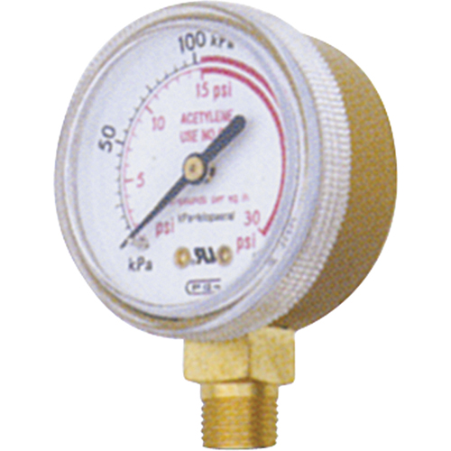 Pressure Gauges, 1-1/2" , 0-400 psi, Bottom Mount, Analogue Superchem Industries