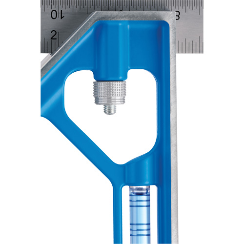 &eacute;querre combin&eacute;e True Blue, 12" lo, 1/16" Graduations, Acier, Ordinaire Superchem Industries