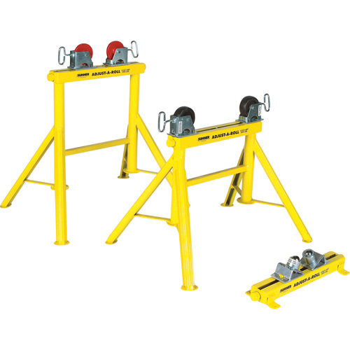 Adjust-A-Rolls&reg; Stand, 1000 lbs. Load Capacity, 36" Pipe Capacity Superchem Industries