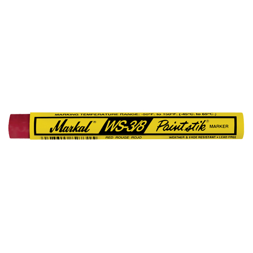 WS-3/8 Paintstik&reg; Paint Marker, Solid Stick, Red Superchem Industries