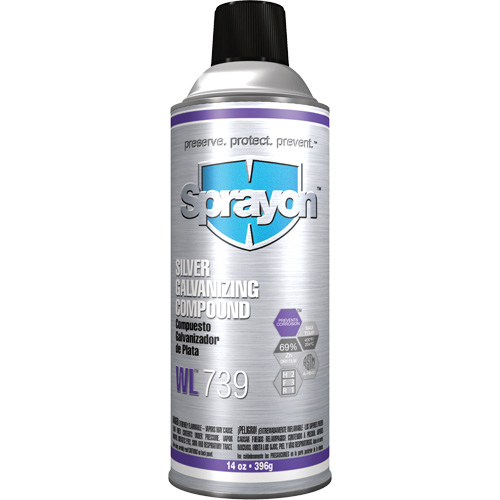 WL739 Silver Galvanizing Compound, Aerosol Can Superchem Industries