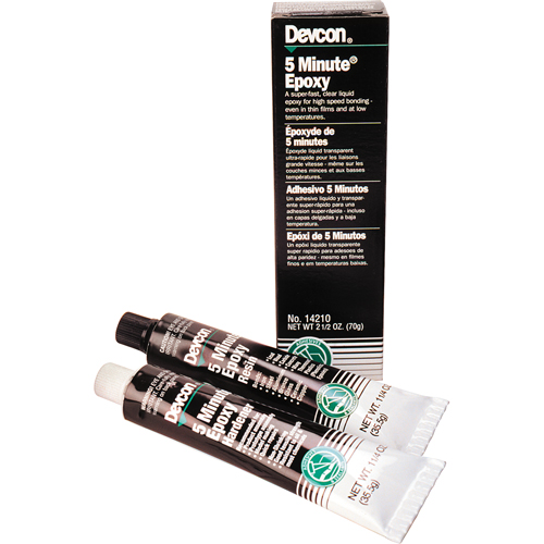 5-Minute Adhesive, 70 g, Tube, Two-Part, Clear Superchem Industries