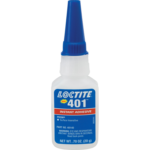 Prism 401 Instant Adhesive, Clear, Bottle, 20 g Superchem Industries