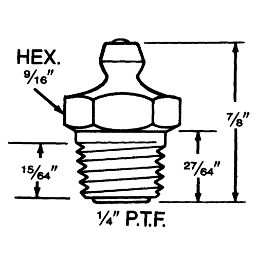 Raccord, Filetage de 1/4"-18 Superchem Industries