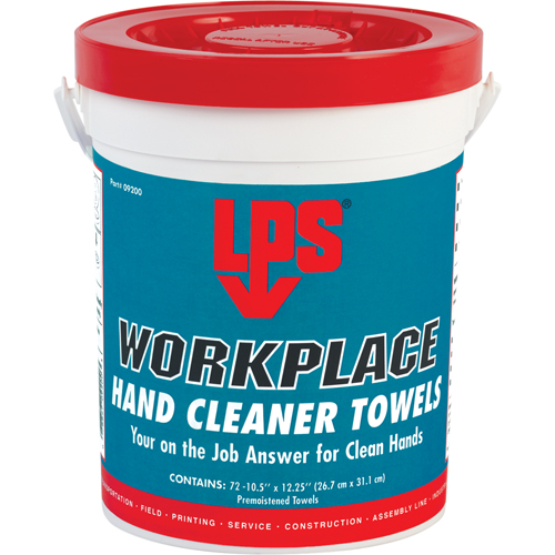 Serviettes nettoyantes pour le travail, 72 lingettes, 10-1/2" x 12-1/4" Superchem Industries