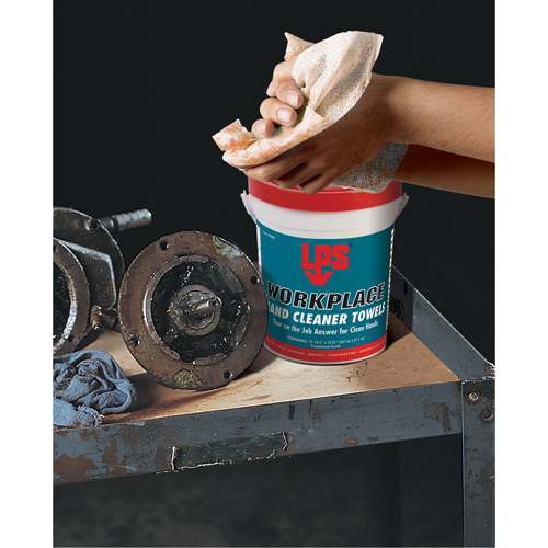 Serviettes nettoyantes pour le travail, 72 lingettes, 10-1/2" x 12-1/4" Superchem Industries