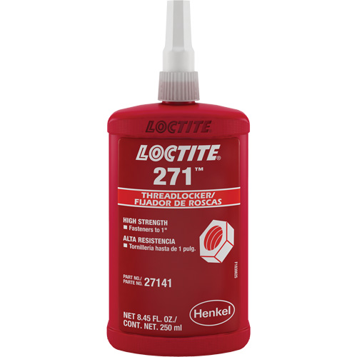 Threadlocker 271 , Red, High, 250 ml, Bottle Superchem Industries
