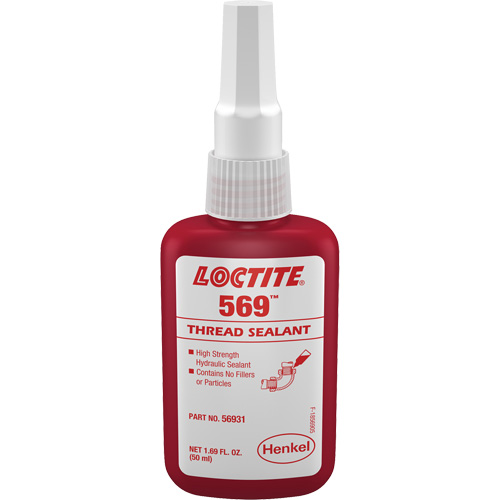Scellant &agrave; filet hydraulique 569, Bouteille, 50 ml, -54° C - 149° C/-65° F - 300° F Superchem Industries