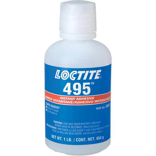 Super Bonder 495, Transparent, Bouteille, 454 g Superchem Industries