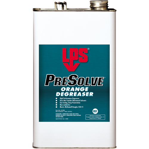 D&eacute;graissant orange PreSolve, Gallon Superchem Industries