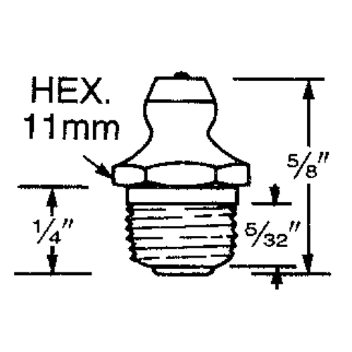 Fitting, 10 mm Thread Superchem Industries