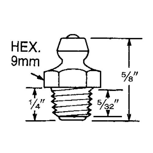 Raccord, Filetage de 8 mm Superchem Industries