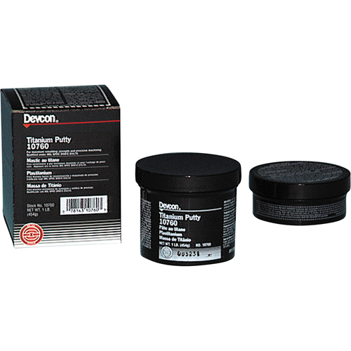 Mastic de titane, 1 lb, R&eacute;cipient Superchem Industries