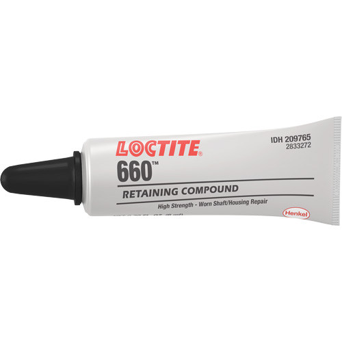 Compos&eacute; de retenue pour r&eacute;paration ajust&eacute; &agrave; la presse Quick Metal 660, 6 ml, Tube, Argent Superchem Industries