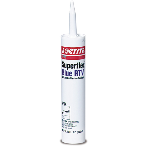 Superflex RTV Silicone Adhesive Sealant, Cartridge, Blue Superchem Industries