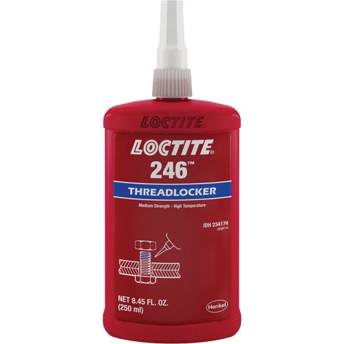 Threadlocker 246 High Temperature, Blue, Medium, 250 ml, Bottle Superchem Industries