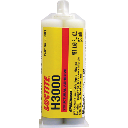 Adh&eacute;sif structural Speedbonder H3000, Deux composants, Cartouche double, 76 g, Cr&egrave;me Superchem Industries