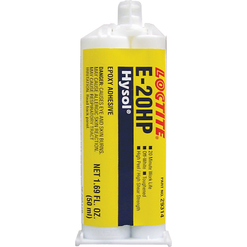 Hysol E-20HP Epoxy, Two-Part, Dual Cartridge, 104 g., Off-White Superchem Industries