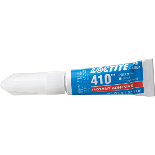 410 Instant Adhesive, Black, Tube, 3 g Superchem Industries