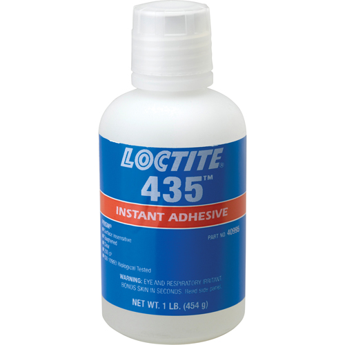 435 Surface Insensitive Instant Adhesive, Clear, Bottle, 454 g Superchem Industries