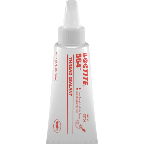 Produit d'&eacute;tanch&eacute;it&eacute; pour raccords filet&eacute;s 564, Tube, 50 ml, -53.9° C - 572° C/-65° F - 300° F Superchem Industries