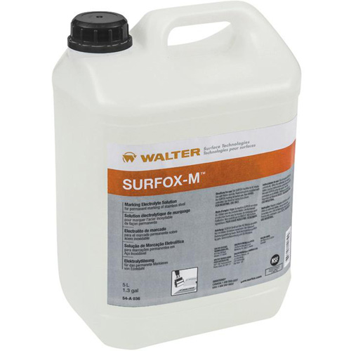 Solution &eacute;lectrolyte de marquage pour acier inoxydable SURFOX-M Superchem Industries