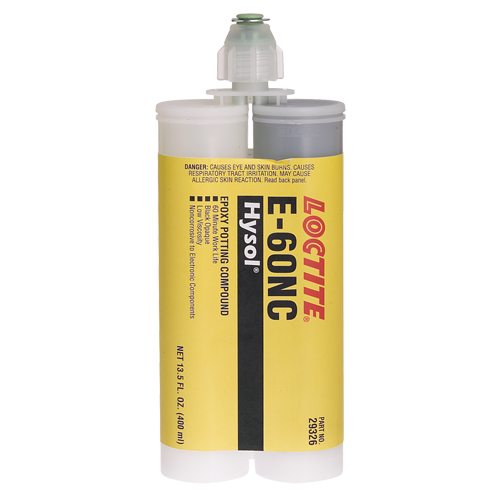 E-60NC Electrically Non-Corrosive Structural Adhesives, 400 ml, Dual Cartridge, Two-Part, Black Superchem Industries