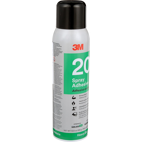 20 Heavy Duty Spray Adhesive, Clear, Aerosol Can Superchem Industries