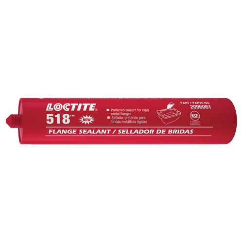 Scellant &agrave; collerettes 518, Cartouche, Rouge Superchem Industries