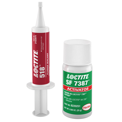 518 Flange Sealant, Syringe, Red Superchem Industries