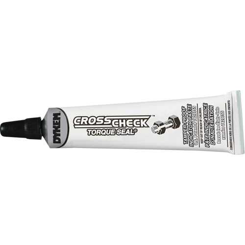 P&acirc;te indicatrice inviolable Cross-Check Torque Seal, 1 liq. oz., Tube, Blanc Superchem Industries
