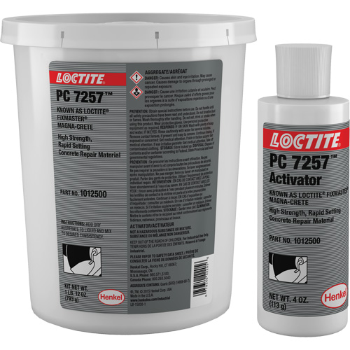 Produit de r&eacute;paration du b&eacute;ton Fixmaster Magna-Crete, Trousse, Gris Superchem Industries