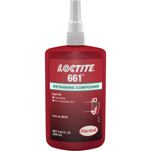 Compos&eacute; de retenue Loctite 661, 250 ml, Bouteille, Jaune Superchem Industries