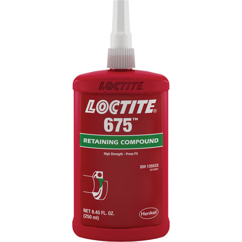 Loctite&reg; 675 Threadlocker, 250 ml, Bottle, Green Superchem Industries
