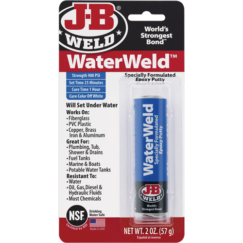 WaterWeld Epoxy, 2 oz., Stick, Off-White Superchem Industries