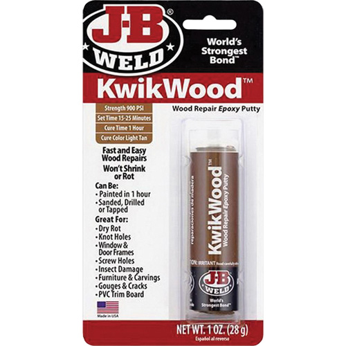 KwikWood Epoxy, 2 oz., Stick, Tan Superchem Industries