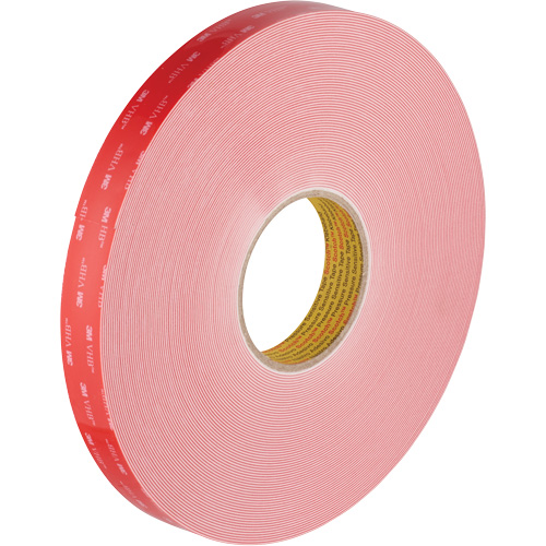 VHB Tape, 32.9 m (108') L x 1117.6 mm (44") W, 0.028 mm, Acrylic Superchem Industries