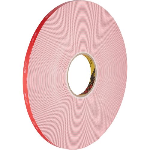 VHB Tape, 32.9 m (108') L x 12.7 mm (1/2") W, 62 mils, Acrylic Superchem Industries