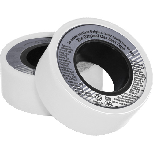 Ruban d'&eacute;tanch&eacute;it&eacute; pour filet en PTFE, 480" lo x 3/4" la, Blanc Superchem Industries