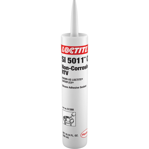 Superflex&reg; SI 5011CL Non-Corrosive RTV Silicone, Cartridge, Clear Superchem Industries