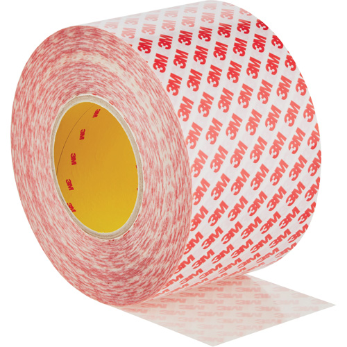 Ruban adh&eacute;sif double face, Polyester, 100 mm (3,93") la x 50 m (164') lo, 8 mils &eacute;pais Superchem Industries