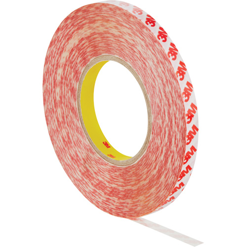 Double-Sided Adhesive Tape, Polyester, 12 mm (0.47") W x 50 m (164') L, 8 mils Thick Superchem Industries