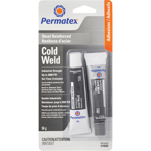Cold Weld Bonding Compound, 2 x 28 g, Tube, Two-Part, Grey Superchem Industries