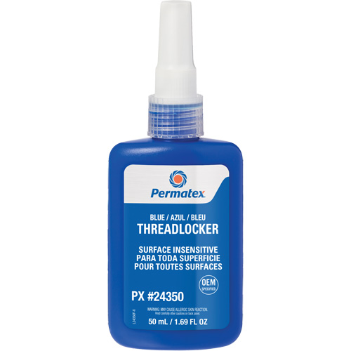 Surface Insensitive Threadlocker, Blue, High, 50 ml, Bottle Superchem Industries