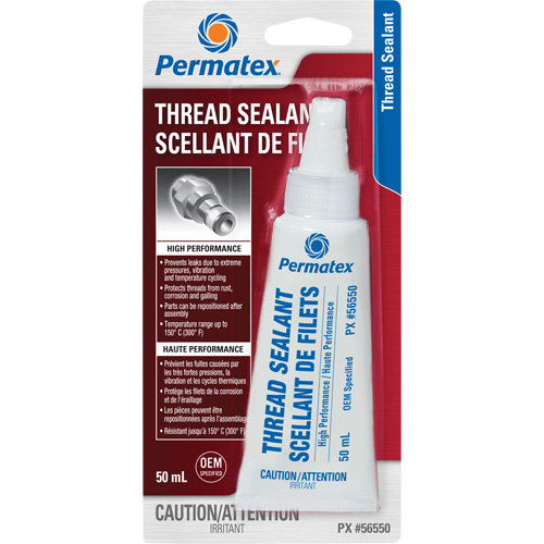 Scellant pour filetage haute performances, Tube, 50 ml, -54° C - 149° C/-65° F - 300° F Superchem Industries
