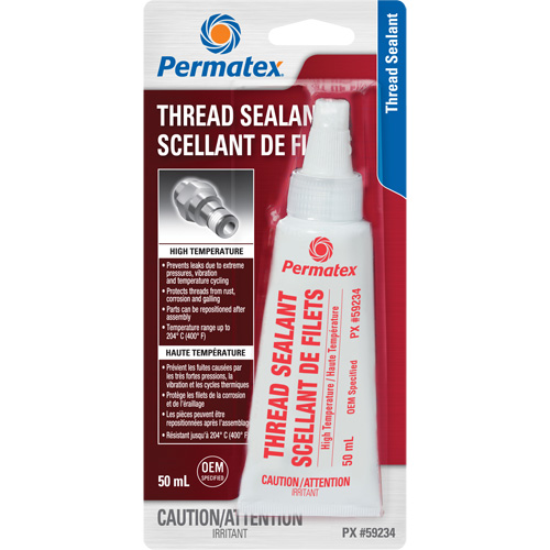 High Temperature Thread Sealant, Bottle, 50 ml, -54° C - 204° C/-65° F - 400° F Superchem Industries