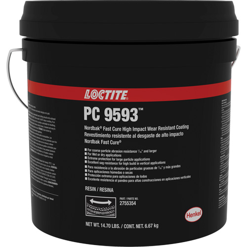 Rev&ecirc;tement de protection contre lusure 9593 Nordbak, Bleu, 10 kg, Seau Superchem Industries