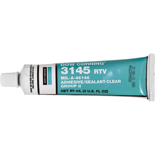 Dowsil RTV 3145 Silicone Adhesive Sealant MIL-A-46146, Tube, Clear Superchem Industries