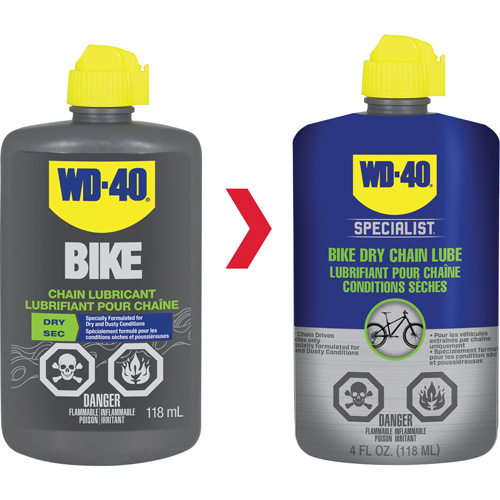 Lubrifiant sec pour chaîne de v&eacute;lo, Bouteille Superchem Industries